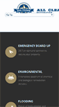 Mobile Screenshot of allclearrestoration.com